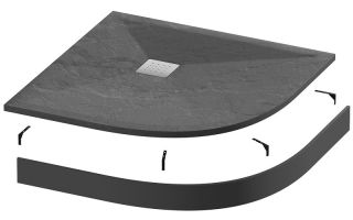 Душевой поддон Grossman Strong GR-S2100100 100x100см графит